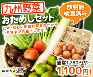 放射能検査済みの九州野菜ならはたちょく九州