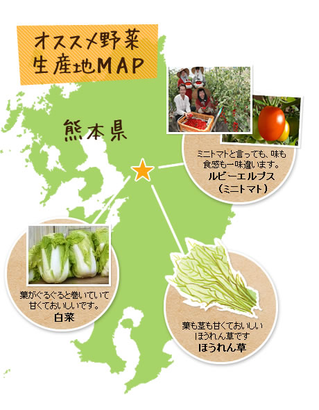 オススメ野菜生産地MAP
