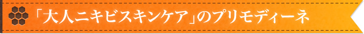 大人ニキビスキンケアの「プリモディーネ」